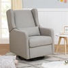 image:imageCarters Arlo Glider Recliner Nursery Chair  Water amp Stain Resistant Glider Rocking Chair for Nursery  GREENGUARD Gold FSC amp CertiPUR US Certified  Cozy Cream Swivel Rocker Recliner Chair  Glider Recliner Nursery Chair w 360 Swivel  GREENGUARD Gold amp FSC Certified Glider Rocking ChairPerformance Grey Linen