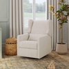 image:imageCarters Arlo Glider Recliner Nursery Chair  Water amp Stain Resistant Glider Rocking Chair for Nursery  GREENGUARD Gold FSC amp CertiPUR US Certified  Cozy Cream Swivel Rocker Recliner Chair  Glider Recliner Nursery Chair w 360 Swivel  GREENGUARD Gold amp FSC Certified Glider Rocking ChairPerformance Charcoal Double Stripe Linen