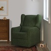 image:imageCarters Arlo Glider Recliner Nursery Chair  Water amp Stain Resistant Glider Rocking Chair for Nursery  GREENGUARD Gold FSC amp CertiPUR US Certified  Cozy Cream Swivel Rocker Recliner Chair  Glider Recliner Nursery Chair w 360 Swivel  GREENGUARD Gold amp FSC Certified Glider Rocking ChairPerformance Forest Green Linen