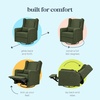image:imageCarters Arlo Glider Recliner Nursery Chair  Water amp Stain Resistant Glider Rocking Chair for Nursery  GREENGUARD Gold FSC amp CertiPUR US Certified  Cozy Cream Swivel Rocker Recliner Chair  Glider Recliner Nursery Chair w 360 Swivel  GREENGUARD Gold amp FSC Certified Glider Rocking ChairPerformance Forest Green Linen
