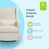 image:imageCarters Arlo Glider Recliner Nursery Chair  Water amp Stain Resistant Glider Rocking Chair for Nursery  GREENGUARD Gold FSC amp CertiPUR US Certified  Cozy Cream Swivel Rocker Recliner Chair  Glider Recliner Nursery Chair w 360 Swivel  GREENGUARD Gold amp FSC Certified Glider Rocking ChairIvory Boucle