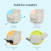 image:imageCarters Arlo Glider Recliner Nursery Chair  Water amp Stain Resistant Glider Rocking Chair for Nursery  GREENGUARD Gold FSC amp CertiPUR US Certified  Cozy Cream Swivel Rocker Recliner Chair  Glider Recliner Nursery Chair w 360 Swivel  GREENGUARD Gold amp FSC Certified Glider Rocking ChairIvory Boucle