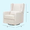 image:imageCarters Arlo Glider Recliner Nursery Chair  Water amp Stain Resistant Glider Rocking Chair for Nursery  GREENGUARD Gold FSC amp CertiPUR US Certified  Cozy Cream Swivel Rocker Recliner Chair  Glider Recliner Nursery Chair w 360 Swivel  GREENGUARD Gold amp FSC Certified Glider Rocking ChairPerformance Charcoal Double Stripe Linen