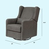 image:imageCarters Arlo Glider Recliner Nursery Chair  Water amp Stain Resistant Glider Rocking Chair for Nursery  GREENGUARD Gold FSC amp CertiPUR US Certified  Cozy Cream Swivel Rocker Recliner Chair  Glider Recliner Nursery Chair w 360 Swivel  GREENGUARD Gold amp FSC Certified Glider Rocking ChairPerformance Charcoal Linen