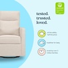 image:imageDaVinci Gabby 360 Swivel Glider Nursery Chair  High Pillowback Glider Rocking Chair  GREENGUARD Gold FSC amp CertiPUR US Certified  Comfy Swivel Chair for Living Room and Nursery Misty Grey  High Pillowback Glider Rocking Chair  GREENGUARD Gold amp FSC Certified  Comfy Swivel Recliner for Living Room amp NurseryBeach