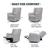 image:imageDavinci Maddox Recliner and Swivel Glider in Misty Grey Greenguard Gold amp CertiPURUS Certified