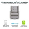 image:imageDavinci Maddox Recliner and Swivel Glider in Misty Grey Greenguard Gold amp CertiPURUS Certified