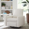 image:imageDavinci Penny Swivel Glider Recliner Performance Cream EcoWeave  Rock Your Baby To Sleep w GREENGUARD Gold Certified Nursery Recliner Chair  Manual 360 Swivel  Water amp Stain ResistantPerformance Cream