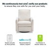 image:imageDavinci Penny Swivel Glider Recliner Performance Cream EcoWeave  Rock Your Baby To Sleep w GREENGUARD Gold Certified Nursery Recliner Chair  Manual 360 Swivel  Water amp Stain ResistantPerformance Cream