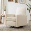 image:imageDavinci Penny Swivel Glider Recliner Performance Cream EcoWeave  Rock Your Baby To Sleep w GREENGUARD Gold Certified Nursery Recliner Chair  Manual 360 Swivel  Water amp Stain ResistantPerformance Cream