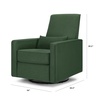 image:imageDavinci Piper Swivel Glider Recliner Chair Pine Green  GREENGUARD CertiPURUS Certified  Ultra Comfy Upholstered Glider Recliner Nursery Chair Manual 360 Recline amp Swivel GlidePine Green