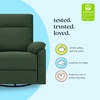 image:imageDavinci Suzy Recliner Glider w 360 Swivel Manual Cozy Cream Boucle  GREENGUARD Gold amp CertiPURUS Certified  Ultra Cozy Recliner Chair for Nursery amp Living Room  Manual ReclinerPine Green