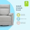 image:imageDavinci Suzy Recliner Glider w 360 Swivel Manual Cozy Cream Boucle  GREENGUARD Gold amp CertiPURUS Certified  Ultra Cozy Recliner Chair for Nursery amp Living Room  Manual ReclinerFrost Grey