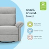 image:imageDavinci Suzy Recliner Glider w 360 Swivel Manual Cozy Cream Boucle  GREENGUARD Gold amp CertiPURUS Certified  Ultra Cozy Recliner Chair for Nursery amp Living Room  Manual ReclinerFrost Grey