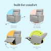 image:imageDavinci Suzy Recliner Glider w 360 Swivel Manual Cozy Cream Boucle  GREENGUARD Gold amp CertiPURUS Certified  Ultra Cozy Recliner Chair for Nursery amp Living Room  Manual ReclinerFrost Grey