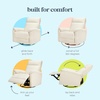image:imageDavinci Suzy Recliner Glider w 360 Swivel Manual Cozy Cream Boucle  GREENGUARD Gold amp CertiPURUS Certified  Ultra Cozy Recliner Chair for Nursery amp Living Room  Manual ReclinerVanilla