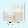 image:imageDavinci Suzy Recliner Glider w 360 Swivel Manual Cozy Cream Boucle  GREENGUARD Gold amp CertiPURUS Certified  Ultra Cozy Recliner Chair for Nursery amp Living Room  Manual ReclinerCozy Cream Boucle