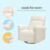 image:imageDavinci Suzy Recliner Glider w 360 Swivel Manual Cozy Cream Boucle  GREENGUARD Gold amp CertiPURUS Certified  Ultra Cozy Recliner Chair for Nursery amp Living Room  Manual ReclinerVanilla