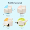image:imageDavinci Suzy Recliner Glider w 360 Swivel Manual Cozy Cream Boucle  GREENGUARD Gold amp CertiPURUS Certified  Ultra Cozy Recliner Chair for Nursery amp Living Room  Manual ReclinerCozy Cream Boucle