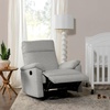 image:imageDavinci Suzy Recliner Glider w 360 Swivel Manual Cozy Cream Boucle  GREENGUARD Gold amp CertiPURUS Certified  Ultra Cozy Recliner Chair for Nursery amp Living Room  Manual ReclinerFrost Grey