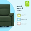 image:imageDavinci Suzy Recliner Glider w 360 Swivel Manual Cozy Cream Boucle  GREENGUARD Gold amp CertiPURUS Certified  Ultra Cozy Recliner Chair for Nursery amp Living Room  Manual ReclinerPine Green