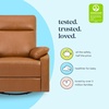 image:imageDavinci Suzy Recliner Glider w 360 Swivel Manual Cozy Cream Boucle  GREENGUARD Gold amp CertiPURUS Certified  Ultra Cozy Recliner Chair for Nursery amp Living Room  Manual ReclinerVegan Tan