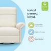 image:imageDavinci Suzy Recliner Glider w 360 Swivel Manual Pine Green  GREENGUARD Gold amp CertiPURUS Certified  Ultra Cozy Recliner Chair for Nursery amp Living Room  Manual ReclinerVanilla