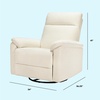 image:imageDavinci Suzy Recliner Glider w 360 Swivel Manual Pine Green  GREENGUARD Gold amp CertiPURUS Certified  Ultra Cozy Recliner Chair for Nursery amp Living Room  Manual ReclinerVanilla