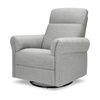image:imageDavinci Suzy Recliner Glider w 360 Swivel Manual Pine Green  GREENGUARD Gold amp CertiPURUS Certified  Ultra Cozy Recliner Chair for Nursery amp Living Room  Manual ReclinerFrost Grey