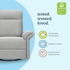 image:imageDavinci Suzy Recliner Glider w 360 Swivel Manual Pine Green  GREENGUARD Gold amp CertiPURUS Certified  Ultra Cozy Recliner Chair for Nursery amp Living Room  Manual ReclinerFrost Grey
