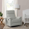 image:imageDavinci Suzy Recliner Glider w 360 Swivel Manual Pine Green  GREENGUARD Gold amp CertiPURUS Certified  Ultra Cozy Recliner Chair for Nursery amp Living Room  Manual ReclinerFrost Grey