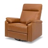 image:imageDavinci Suzy Recliner Glider w 360 Swivel Manual Pine Green  GREENGUARD Gold amp CertiPURUS Certified  Ultra Cozy Recliner Chair for Nursery amp Living Room  Manual ReclinerVegan Tan