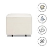 image:imageDavinci Universal Gliding Ottoman in Performance Cream Linen Greenguard Gold amp CertiPURUS CertifiedPerformance Cream Linen