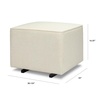 image:imageDavinci Universal Gliding Ottoman in Performance Cream Linen Greenguard Gold amp CertiPURUS CertifiedVanilla