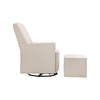 image:imagedaVinci Olive 360 Swivel Glider Chair w Storage Ottoman  Water amp Stain Resistant Rocking Glider  GREENGUARD Gold amp FSC Certified Versatile Rocking Chair for Nursery amp Living Room Polyester CreamCream