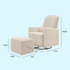 image:imagedaVinci Olive 360 Swivel Glider Chair w Storage Ottoman  Water amp Stain Resistant Rocking Glider  GREENGUARD Gold amp FSC Certified Versatile Rocking Chair for Nursery amp Living Room Polyester CreamCream