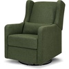 image:imageCarters Arlo Glider Recliner Nursery Chair  Water amp Stain Resistant Glider Rocking Chair for Nursery  GREENGUARD Gold FSC amp CertiPUR US Certified  Cozy Cream Swivel Rocker Recliner Chair  Glider Recliner Nursery Chair w 360 Swivel  GREENGUARD Gold amp FSC Certified Glider Rocking ChairPerformance Forest Green Linen