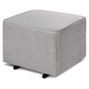 image:imageDavinci Universal Gliding Ottoman in Performance Cream Linen Greenguard Gold amp CertiPURUS CertifiedMisty Grey