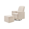 image:imagedaVinci Olive 360 Swivel Glider Chair w Storage Ottoman  Water amp Stain Resistant Rocking Glider  GREENGUARD Gold amp FSC Certified Versatile Rocking Chair for Nursery amp Living Room Polyester CreamCream