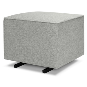 image:imageDavinci Universal Gliding Ottoman in Performance Cream Linen Greenguard Gold amp CertiPURUS CertifiedFrost Grey