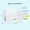 image:imageCarters by DaVinci Colby 4in1 Convertible Crib with Trundle Drawer in White Greenguard Gold Certified Undercrib Storage