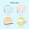image:imageCarters by DaVinci Colby 4in1 Convertible Crib with Trundle Drawer in White Greenguard Gold Certified Undercrib Storage