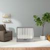 image:imageCarters by DaVinci Colby 4in1 Convertible Mini Crib with Trundle Drawer in White Greenguard Gold Certified Undercrib StorageGray and White