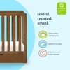 image:imageCarters by DaVinci Colby 4in1 Convertible Mini Crib with Trundle Drawer in White Greenguard Gold Certified Undercrib StorageWalnut