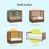 image:imageCarters by DaVinci Colby 4in1 Convertible Mini Crib with Trundle Drawer in White Greenguard Gold Certified Undercrib StorageWalnut