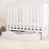 image:imageCarters by DaVinci Colby 4in1 Convertible Mini Crib with Trundle Drawer in White Greenguard Gold Certified Undercrib StorageWhite