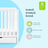 image:imageCarters by DaVinci Colby 4in1 Convertible Mini Crib with Trundle Drawer in White Greenguard Gold Certified Undercrib StorageWhite