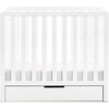 image:imageCarters by DaVinci Colby 4in1 Convertible Mini Crib with Trundle Drawer in White Greenguard Gold Certified Undercrib StorageWhite