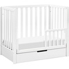 image:imageCarters by DaVinci Colby 4in1 Convertible Mini Crib with Trundle Drawer in White Greenguard Gold Certified Undercrib StorageWhite