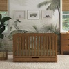 image:imageCarters by Davinci Colby 4in1 Convertible Crib wTrundle Storage  GREENGUARD Certified Convertible Baby Crib to Toddler Bed Daybed FullSize Bed  4 Adjustable Mattress Heights Walnut
